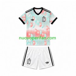 Maglie da Calcio Belgio Bambino Trasferta Tenuta Mondiali 2026 Maniche Corte