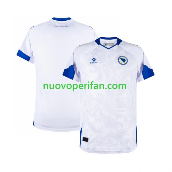 Maglie da Calcio Bosnia Erzegovina Uomo Trasferta Tenuta Mondiali 2026 Maniche Corte