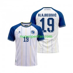 Maglie da Calcio Bosnia Erzegovina Kerim Alajbegovic 19 Uomo Trasferta Tenuta Mondiali 2026 Maniche Corte