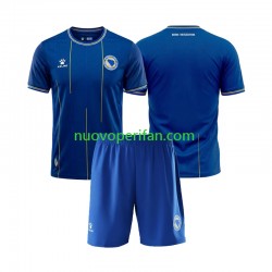 Maglie da Calcio Bosnia Erzegovina Bambino Prima Tenuta Mondiali 2026 Maniche Corte