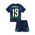 Maglie da Calcio Brasile Endrick 19 Bambino Trasferta Tenuta Mondiali 2026 Maniche Corte