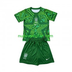 Maglie da Calcio Brasile Portiere Bambino Trasferta Tenuta Mondiali 2026 Maniche Corte