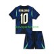 Maglie da Calcio Brasile Ronaldinho 10 Bambino Trasferta Tenuta Mondiali 2026 Maniche Corte