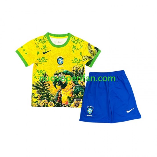 Maglie da Calcio Brasile Special Bambino Prima Tenuta 2026 Maniche Corte