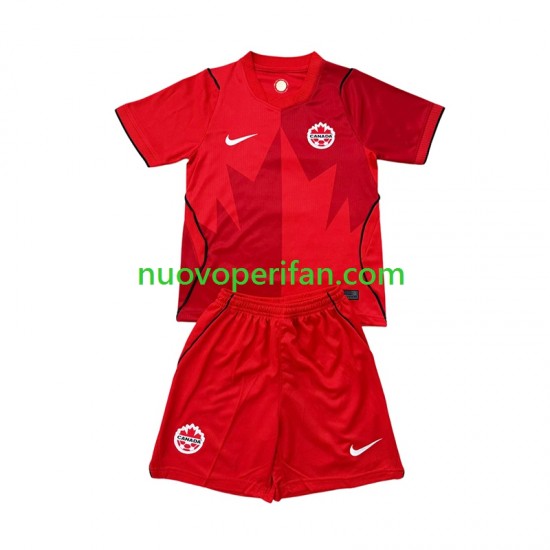 Maglie da Calcio Canada Bambino Prima Tenuta Mondiali 2026 Maniche Corte