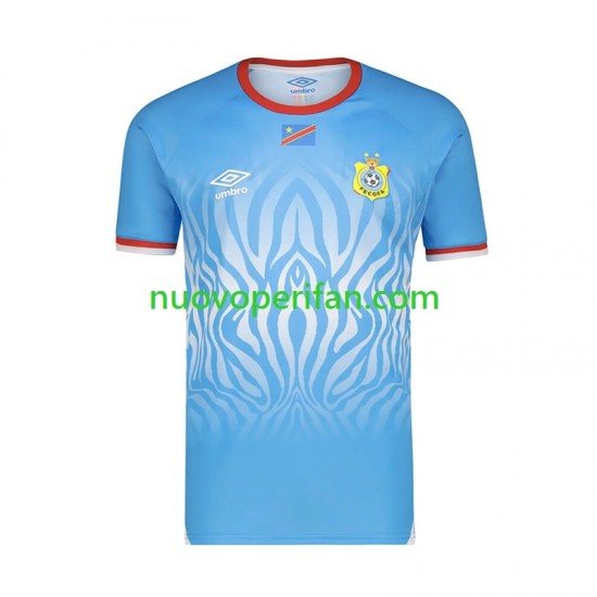 Maglie da Calcio DR Congo Uomo Trasferta Tenuta Mondiali 2026 Maniche Corte