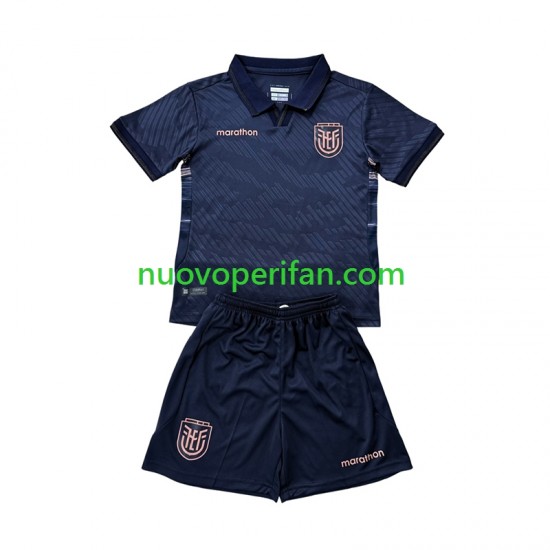 Maglie da Calcio Ecuador Bambino Trasferta Tenuta Mondiali 2026 Maniche Corte