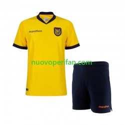 Maglie da Calcio Ecuador Bambino Prima Tenuta Mondiali 2026 Maniche Corte