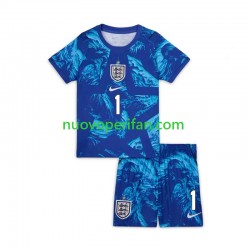 Maglie da Calcio Inghilterra Jordan Pickford 1 Portiere Bambino Alternativa Tenuta Mondiali 2026 Maniche Corte