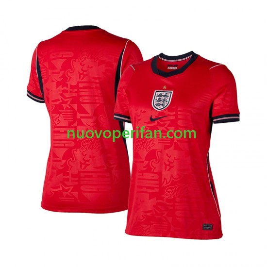 Maglie da Calcio Inghilterra Donna Trasferta Tenuta Mondiali 2026 Maniche Corte