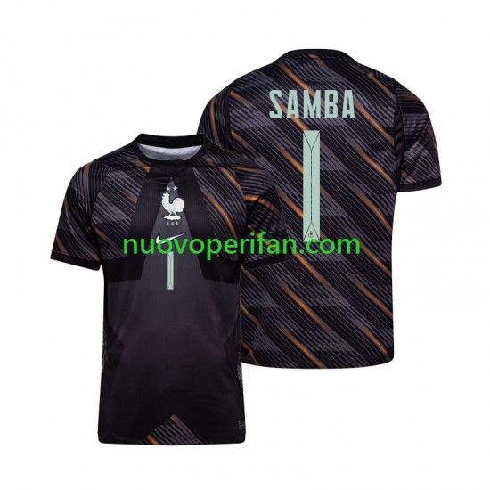 Maglie da Calcio Francia Brice Samba 1 Portiere Uomo Prima Tenuta Mondiali 2026 Maniche Corte