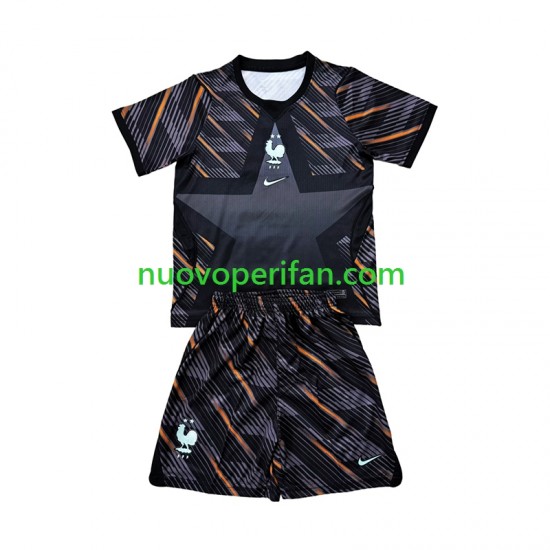 Maglie da Calcio Francia Portiere Bambino Prima Tenuta Mondiali 2026 Maniche Corte