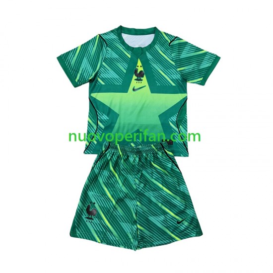 Maglie da Calcio Francia Portiere Bambino Alternativa Tenuta Mondiali 2026 Maniche Corte