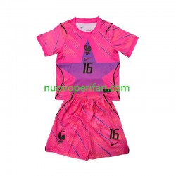 Maglie da Calcio Francia Mike Maignan 16 Portiere Bambino Trasferta Tenuta Mondiali 2026 Maniche Corte