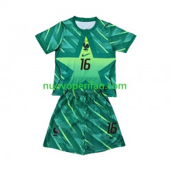 Maglie da Calcio Francia Mike Maignan 16 Portiere Bambino Alternativa Tenuta Mondiali 2026 Maniche Corte
