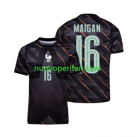 Maglie da Calcio Francia Mike Maignan 16 Portiere Uomo Prima Tenuta Mondiali 2026 Maniche Corte