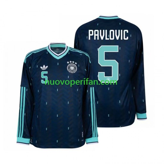 Maglie da Calcio Germania Aleksandar Pavlovic 5 Uomo Trasferta Tenuta Mondiali 2026 Maniche Lunghe