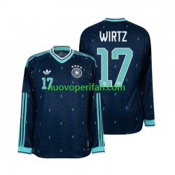 Maglie da Calcio Germania Florian Wirtz 17 Uomo Trasferta Tenuta Mondiali 2026 Maniche Lunghe