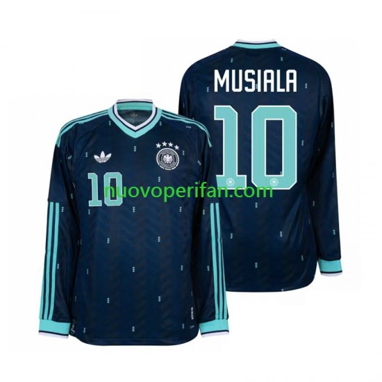 Maglie da Calcio Germania Jamal Musiala 10 Uomo Trasferta Tenuta Mondiali 2026 Maniche Lunghe