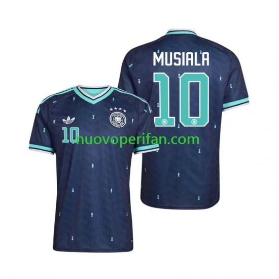 Maglie da Calcio Germania Jamal Musiala 10 Uomo Trasferta Tenuta Mondiali 2026 Maniche Corte