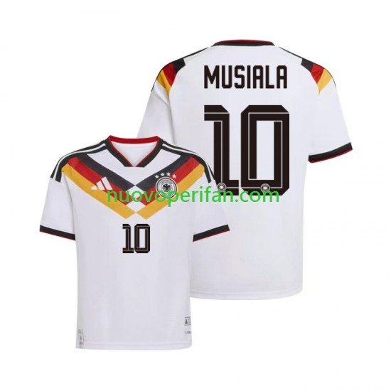 Maglie da Calcio Germania Jamal Musiala 10 Uomo Prima Tenuta Mondiali 2026 Maniche Corte