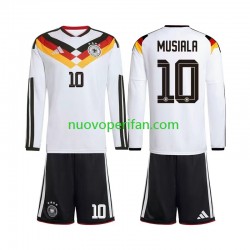 Maglie da Calcio Germania Jamal Musiala 10 Bambino Prima Tenuta Mondiali 2026 Maniche Lunghe
