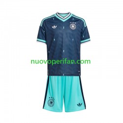 Maglie da Calcio Germania Bambino Trasferta Tenuta Mondiali 2026 Maniche Corte