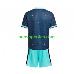 Maglie da Calcio Germania Bambino Trasferta Tenuta Mondiali 2026 Maniche Corte