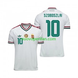 Maglie da Calcio Ungheria Dominik Szoboszlai 10 Uomo Trasferta Tenuta Mondiali 2026 Maniche Corte