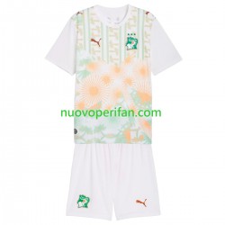 Maglie da Calcio Costa d'Avorio Bambino Trasferta Tenuta Mondiali 2026 Maniche Corte