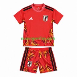 Maglie da Calcio Giappone Portiere Bambino Prima Tenuta Mondiali 2026 Maniche Corte