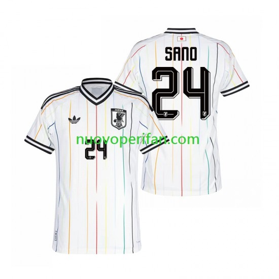 Maglie da Calcio Giappone Kaishu Sano 24 Uomo Trasferta Tenuta Mondiali 2026 Maniche Corte