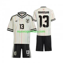 Maglie da Calcio Giappone Keito Nakamura 13 Bambino Trasferta Tenuta Mondiali 2026 Maniche Corte