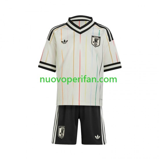 Maglie da Calcio Giappone Bambino Trasferta Tenuta Mondiali 2026 Maniche Corte