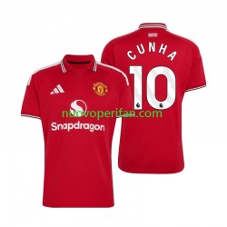 Maglie da Calcio Manchester United Matheus Cunha 10 Uomo Prima Tenuta 2026-2027 Maniche Corte