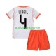 Maglie da Calcio Paesi Bassi Virgil van Dijk 4 Bambino Trasferta Tenuta Mondiali 2026 Maniche Corte