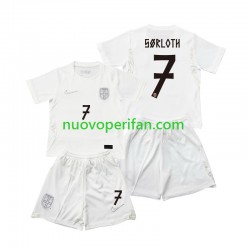 Maglie da Calcio Norvegia Alexander Sorloth 7 Bambino Alternativa Tenuta Mondiali 2026 Maniche Corte