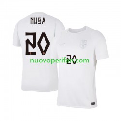 Maglie da Calcio Norvegia Antonio NUSA 20 Uomo Alternativa Tenuta Mondiali 2026 Maniche Corte