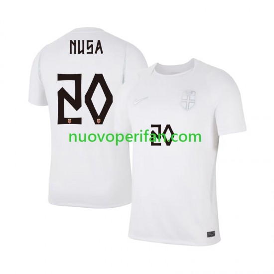 Maglie da Calcio Norvegia Antonio NUSA 20 Uomo Alternativa Tenuta Mondiali 2026 Maniche Corte
