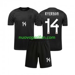 Maglie da Calcio Norvegia Julian Ryerson 14 Bambino Trasferta Tenuta Mondiali 2026 Maniche Corte