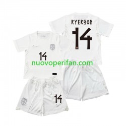 Maglie da Calcio Norvegia Julian Ryerson 14 Bambino Alternativa Tenuta Mondiali 2026 Maniche Corte