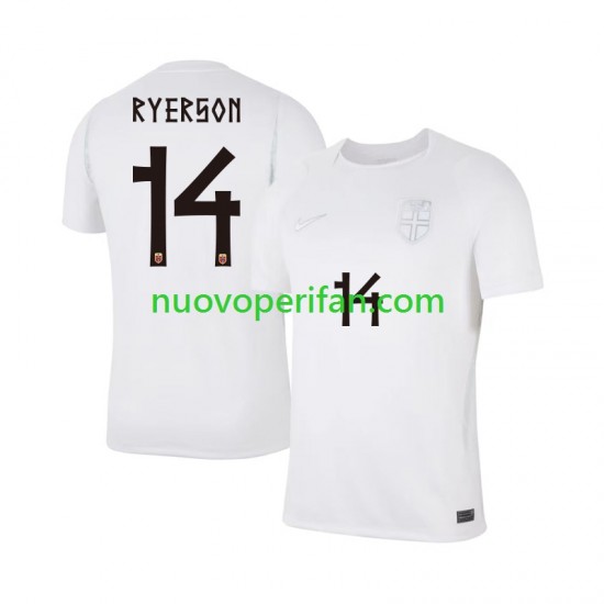 Maglie da Calcio Norvegia Julian Ryerson 14 Uomo Alternativa Tenuta Mondiali 2026 Maniche Corte