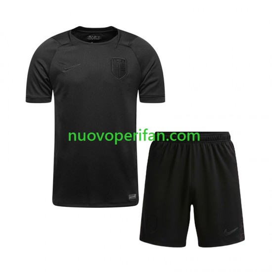 Maglie da Calcio Norvegia Bambino Trasferta Tenuta Mondiali 2026 Maniche Corte