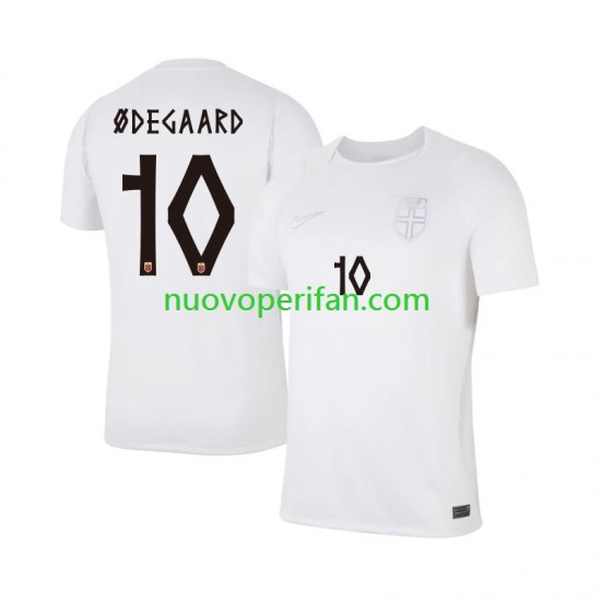 Maglie da Calcio Norvegia Martin Odegaard 10 Uomo Alternativa Tenuta Mondiali 2026 Maniche Corte