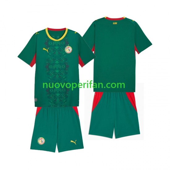Maglie da Calcio Senegal Bambino Trasferta Tenuta 2026 2027 Maniche Corte
