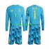 Maglie da Calcio Spagna David Raya 1 Portiere Bambino Prima Tenuta Mondiali 2026 Maniche Lunghe