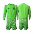 Maglie da Calcio Spagna 6th Green color Portiere Bambino Mondiali 2026 Maniche Lunghe