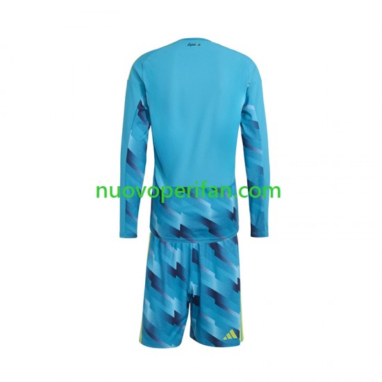 Maglie da Calcio Spagna Portiere Bambino Prima Tenuta Mondiali 2026 Maniche Lunghe