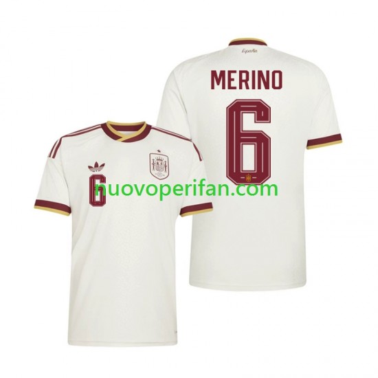 Maglie da Calcio Spagna Mikel Merino 6 Uomo Trasferta Tenuta Mondiali 2026 Maniche Corte