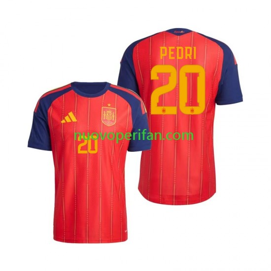 Maglie da Calcio Spagna Pedri 20 Uomo Prima Tenuta Mondiali 2026 Maniche Corte